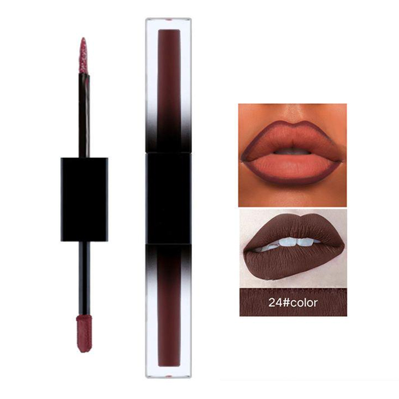 Penjual Pengilat Bibir Multicolor Double Head Matte Lip Liner