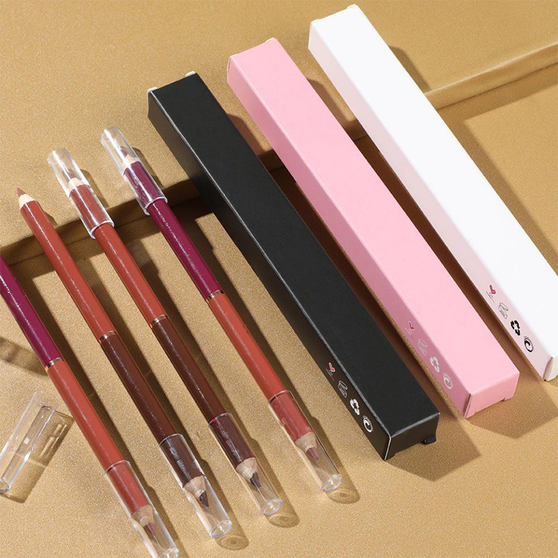 Tiada logo Peti Pelapik Bibir Coklat Pelapik Bibir Pensil Pelapis Bibir Berkrim Vegan