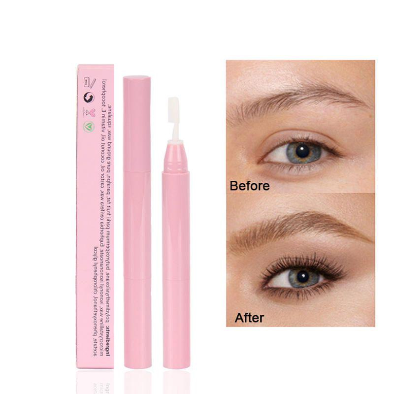 Double Heads Eyebrow Gel Pen White Eyebrows Pen Gel Alis Kalis Air Penggayaan Vegan Alis Sabun dengan Berus