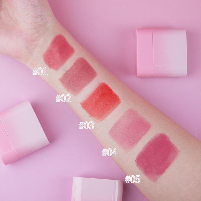 Logo Pemborong Kilang Blusher Tahan Lama Kalis Air Vegan Face Cream Blush Stick