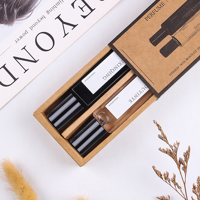 Set Kotak Hadiah Wanita Minyak wangi Wangian Ringan Tahan Lama Bau Bunga 30ml*2