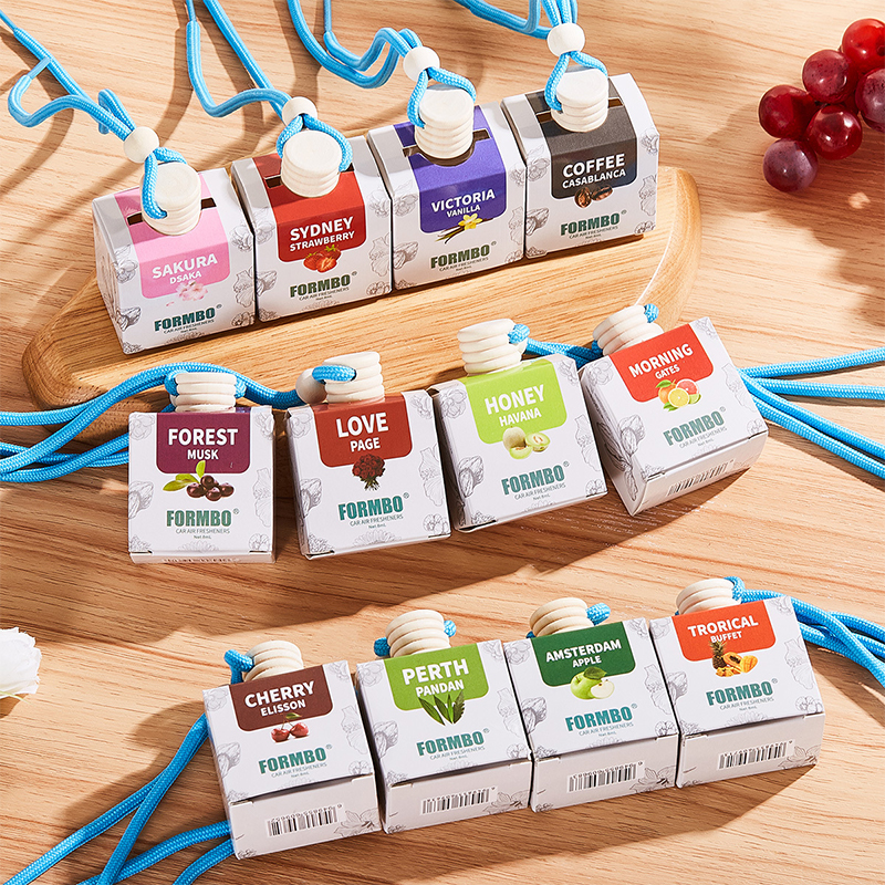 Minyak Wangi Kereta Blossom & Berry - Penyegar Udara Gantung dengan Pati Bunga & Buah Semulajadi Aksesori Bau Kereta Mewah 8ml