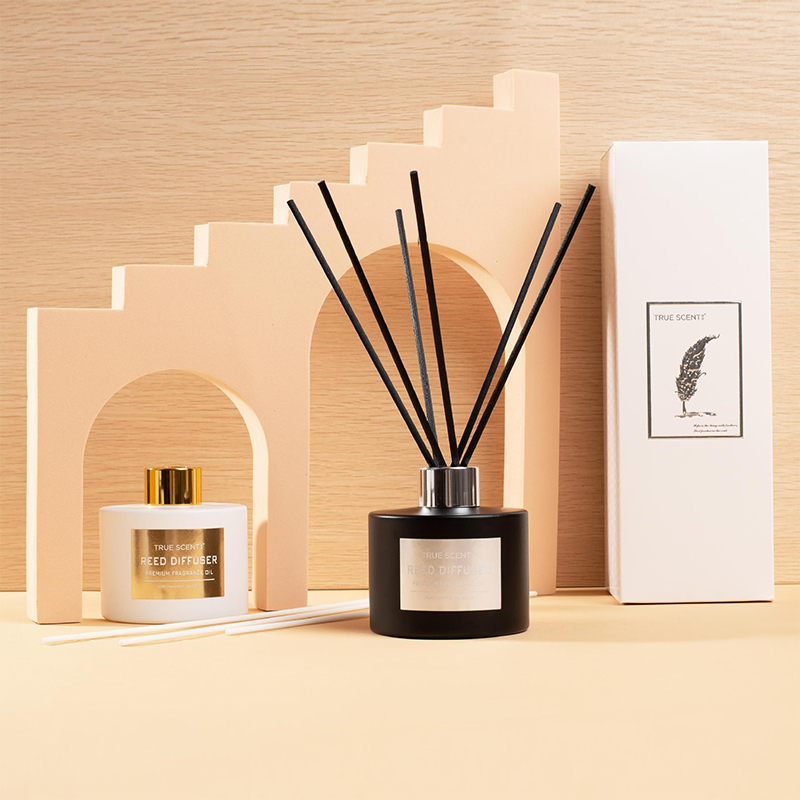 150ml Pewangi Rumah untuk Reed Diffuser Set Minyak Wangi Aroma Kaca dengan Rotan