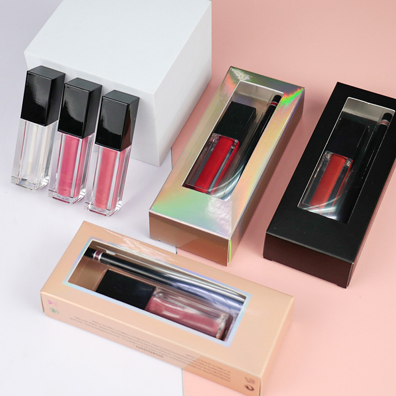 Makeup Cecair Bibir 113 Warna Lipgloss Matte Liquid Lipstick Lip Gloss dan Lip Liner Set Lipstik Kalis Air