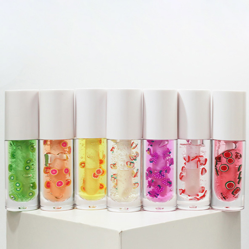 Bibir Perisa Buah-buahan Warna Semulajadi Ajaib Berkilat Minyak Bibir Buah Vegan Strawberi Berry